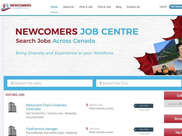 newcomersjobcentre.ca